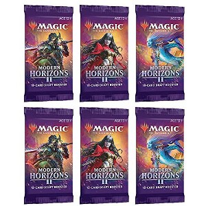 Magic The Gathering 6 Packs Magic: The Gathering Draft Booster Pack Lot MTG Modern Horizons 2 - 1 of 2