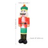 Sunnydaze Nathaniel the Nutcracker Christmas Inflatable - 8' H - 3 of 4