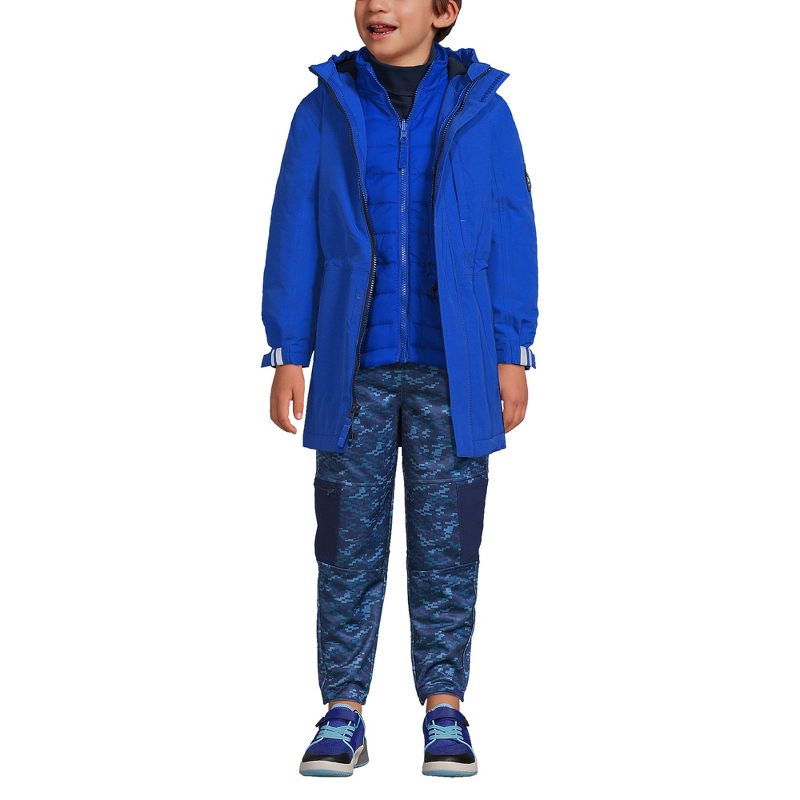 Lands' End Kids Squall Waterproof Insulated 3 in 1 Parka, 4 of 7