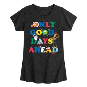 Girls' - Disney - Only Good Days Ahead Fitted Short Sleeve Graphic T-Shirt - 1 of 4