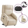 vidaXL Stand Up Massage Recliner Chair Light grey - 3 of 4