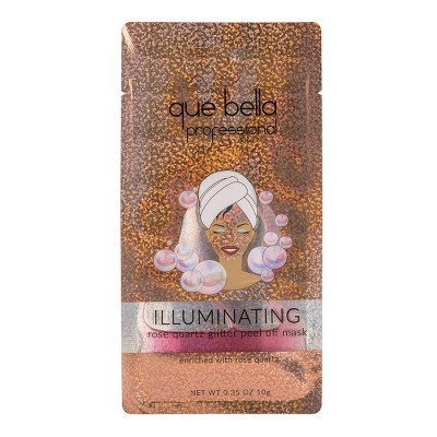 Que Bella Professional Rose Quartz Glitter Peel off Mask - 0.35oz