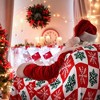 Fisfet Christmas Throw Blankets Soft Christmas Xmas Blankets and Throw Snowflake Deer Snowman Holiday Printed Blanket - 3 of 4