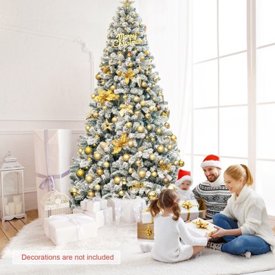 9ft Snow Flocked Full Spruce Artificial Christmas Tree