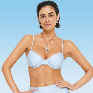 Women's Shimmer Underwire Bikini Swimsuit Top - LSCN by LASCANA - 1 of 3