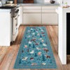 coucheta Washable Boho Area Rug, Multi-size Plant Animal Prints Ultra-Thin Soft Non Slip Stain Resistant Carpet, for Living Room, Bedroom, Dining - 2 of 4