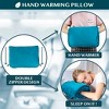 PAVILIA Travel Blanket and Pillow, Warm Soft Fleece 2-IN-1 Combo Large Compact Set for Airplane Camping Car Trips - 4 of 4