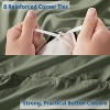 Nestl Soft Double Brushed Microfiber Duvet Cover Set with Button Closure - 4 of 4