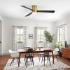 Airsurfer 52-inch 3-Blade Flush Mount Ceiling Fan with LED Light and Remote - 3 of 4