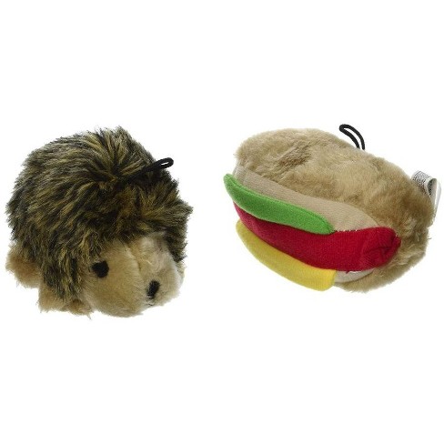 Petmate Booda Zoobilee Hedgehog And Hotdog Plush Dog Toy : Target