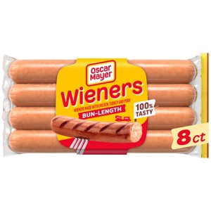 Oscar Mayer Bun-Length Wieners Hot Dogs - 16oz/8ct - 1 of 4