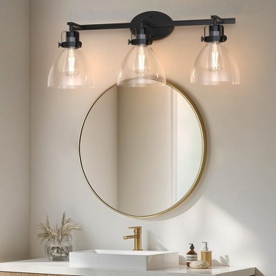 YANSUN 29 in. 3-Light Vanity Light, Affordable Bathroom Fixture for Bright Lighting