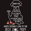 Men's Design By Humans Happy Mothers Day Best Dog Mom Thanks By MiuMiuShop T-Shirt - 2 of 2