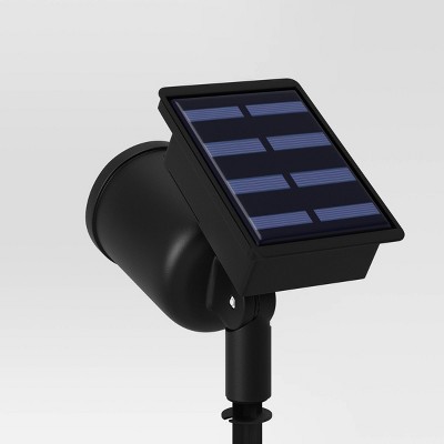 Short Solar LED Outdoor Spot Light Matte Black - Room Essentials&#8482;_0