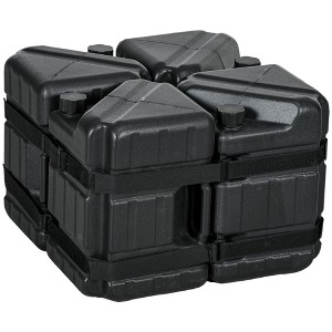 Outsunny Straight Leg Canopy Weights, Tent Weights Set of 4, Water or Sand Filled, with Built-in Handles and Secure Straps - 1 of 4