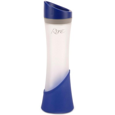 Rive Elan Cobalt Blue Glass Water Bottle, 12 Ounce