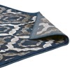 Modway Kalinda Rustic Vintage Moroccan Trellis 8x10 Area Rug - Ivory, Blue and Brown,  100% Soft Heat-Set Polypropylene ,  Tight Low Pile Weave - 4 of 4