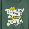 Women's - Country Casuals - Women's Lightweight French Terry Long Sleeve Shirt Lightweight French Terry Wide Neck Long Sleeve Graphic Shirt - 2 of 4