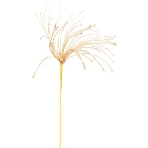 Storied Home Metal and Glass Beaded Spray Decor, Gold - 1 of 2