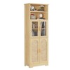 KTMBDW 67" Tall Bathroom Storage Cabinet with Doors and Shelves, Towel Cabinet for Bathroom Freestanding, Cabinet for Bathroom Storage 6 Tier,Nature - 4 of 4
