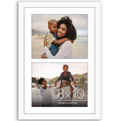 Americanflat 6x9 Picture Frame with Shatter-Resistant Glass - Gallery Style Frame with Engineered Wood - Signature Collection - Black
