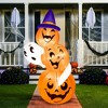 Joyfy 6 FT Tall Halloween Inflatable Outdoor Decorations, Stacked Pumpkins and Ghost Inflatable with LEDs for Halloween Party Yard Garden Lawn Decor - 4 of 4