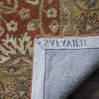 Heirloom Rust & Gold Tufted Wool 6x9 Area Rug
