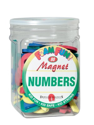Foam Fun Magnet Numbers, Set of 80