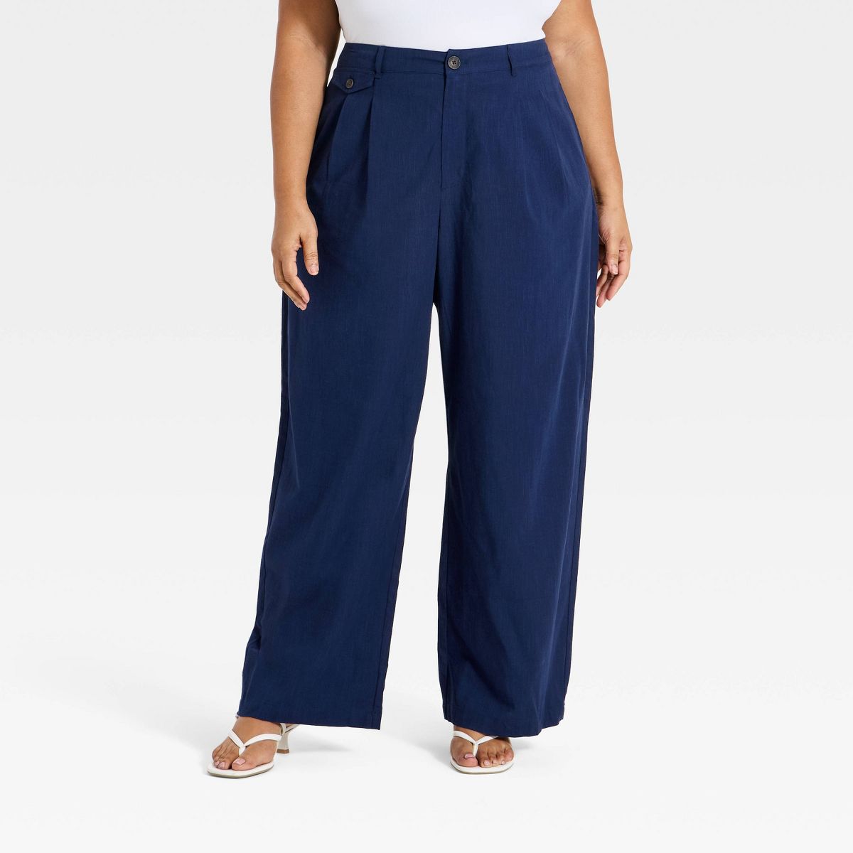 Women's Wide Leg Trouser Pants - A New Day™ - thumbnail 4
