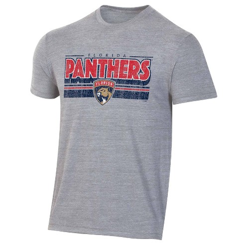 Nhl Florida Panthers Men's Short Sleeve Tri-blend T-shirt : Target