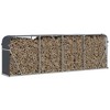 vidaXL Log Holder Anthracite 118.1"x17.7"x39.4" Galvanized Steel - 3 of 4