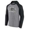 NFL Las Vegas Raiders Men's Gray Full Back Run Long Sleeve Lightweight  Hooded Sweatshirt - L