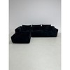 Cloud Corduroy L-Shaped Modular Sectional Sofa with Chaise Lounge, No Assembly, and Plush Fabric - 2 of 4