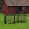 SEVOBAL Pet Crates and Houses 8 Panel Metal Dog Playpen with Doors for Indoor Outdoor Yard Living Room, Black, 52"*52"*32" - 2 of 4