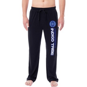 DC Comics Mens' Green Lantern Blackest Night Pajama Pants - All Corps - 1 of 3