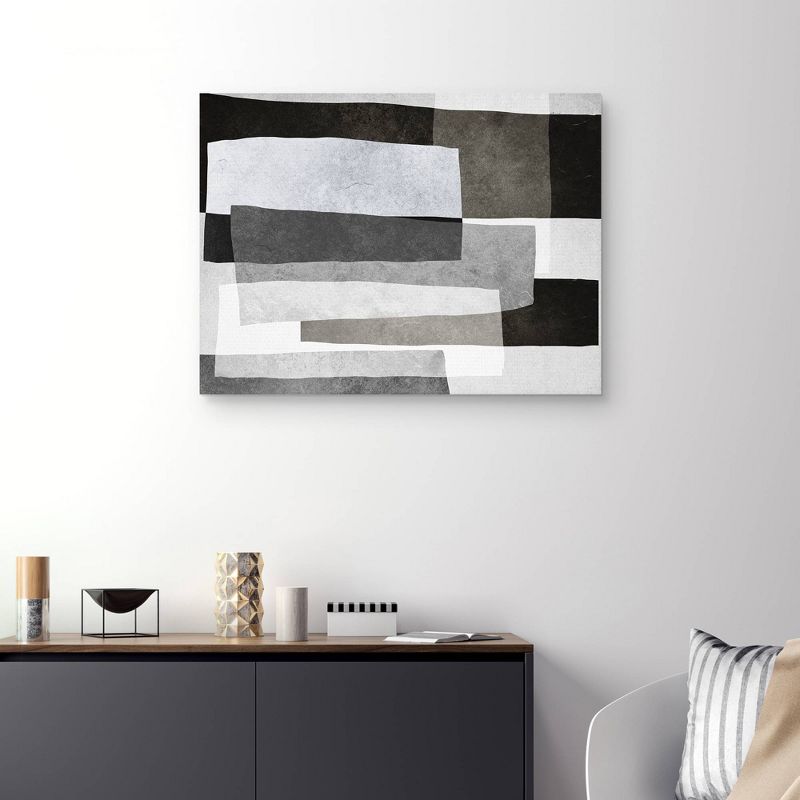 30&#34; x 40&#34; Shades of Gray Horizontal by Belle Maison Unframed Wall Canvas - Masterpiece Art Gallery, 4 of 6