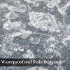 Washable Runner Rug for Kitchen Hallways, Non Slip Laundry Runners for Bathroom,Low Pile Rubber Backed Floral Rugs - 4 of 4