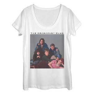 Women's The Breakfast Club Detention Group Pose Scoop Neck - 1 of 3