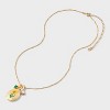 Floral Motif Locket with Charms - A New Day™ - 3 of 4
