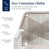 Best Choice Products Set of 2 Indoor/Outdoor Aluminum Woven Rope Dining Chairs w/ Armrests - 3 of 4