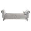 51.25'' Rectangular Ottoman Storage Bench With 1 Pillow,Upholstered Storage Benches,Benches With Storage For Bedroom-Cuddlewood - 4 of 4