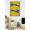 Trends International NFL Los Angeles Chargers - Logo 25 Framed Wall Poster Prints Barnwood Framed Version 22.375" x 34" - 2 of 4