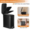 JANSNO Slim 6L Step Trash Can with Detachable Inner Bin and Soft Close Lid, Odor Sealing, Space Saving Design for Bathroom, Kitchen & Office - 4 of 4