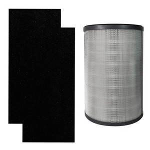 Hunter Fan Company  H-HF980-VP Replacement Filter Value Pack with HEPA EcoSilver Pre-Filter for HP980 Air Purifier Series, 3 Piece Set, White - 1 of 4