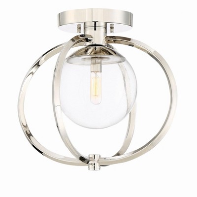 Craftmade Lighting Piltz 1 - Light Semi-Flush Mount in  Polished Nickel