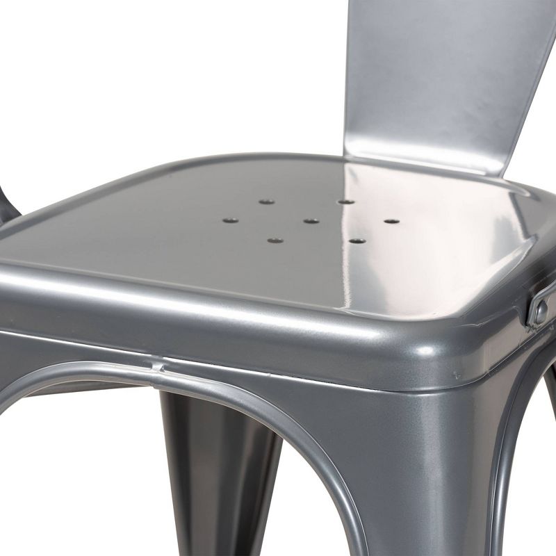 4pc Ryland Metal Dining Chair Set - Baxton Studio, 4 of 10