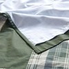 PAGED Inspired Plaid Cotton Shower Curtain, 72x72" Pieced Cotton Shower Curtain for Bathroom, 144TC Lined Multicolored Fabric Shower Curtain - 2 of 4