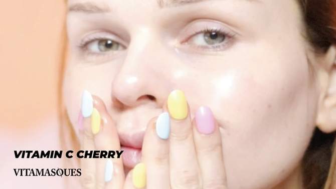 Vitamasques Vitamin C Cherry Sheet Mask - 0.71 fl oz, 6 of 7, play video