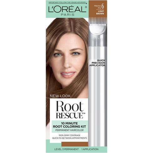 L Oral Paris Root Rescue Permanent Hair Color Light Brown 6 Target
