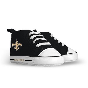 BabyFanatic Pre-Walkers High-Top Unisex Baby Shoes -  NFL New Orleans Saints - 1 of 4